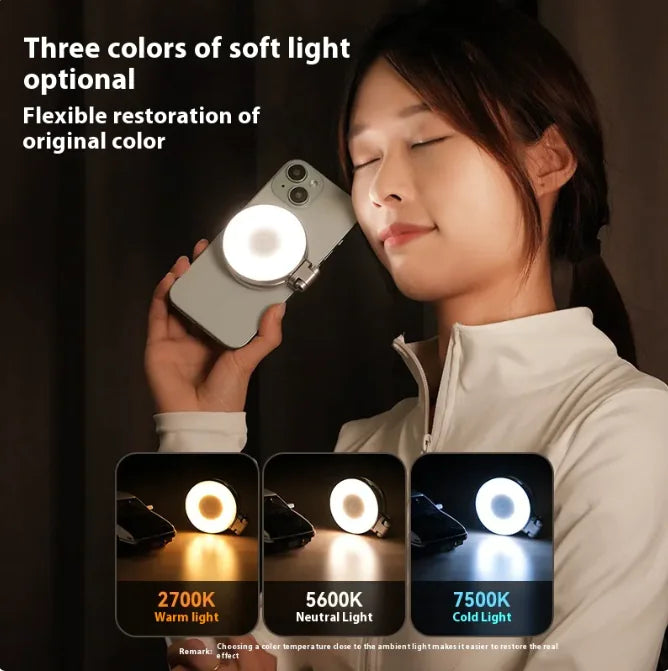 Magnetic Foldable Mini Fill Light for Mobile Phones